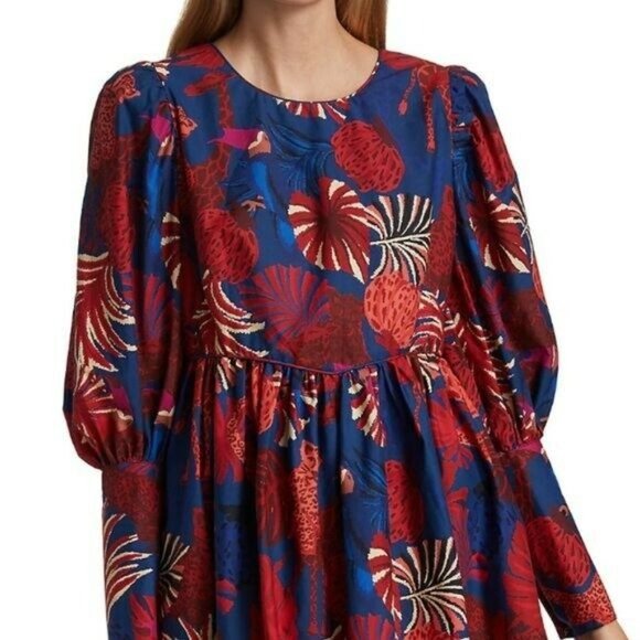 Farm Rio Women’s Animals Tapestry Mini Dress - Size Large - Picture 3 of 12